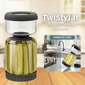 TwistyJar: Frasco giratório para conservas